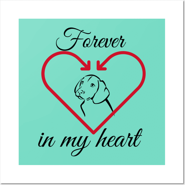 Forever in my heart Wall Art by Courtney's Creations